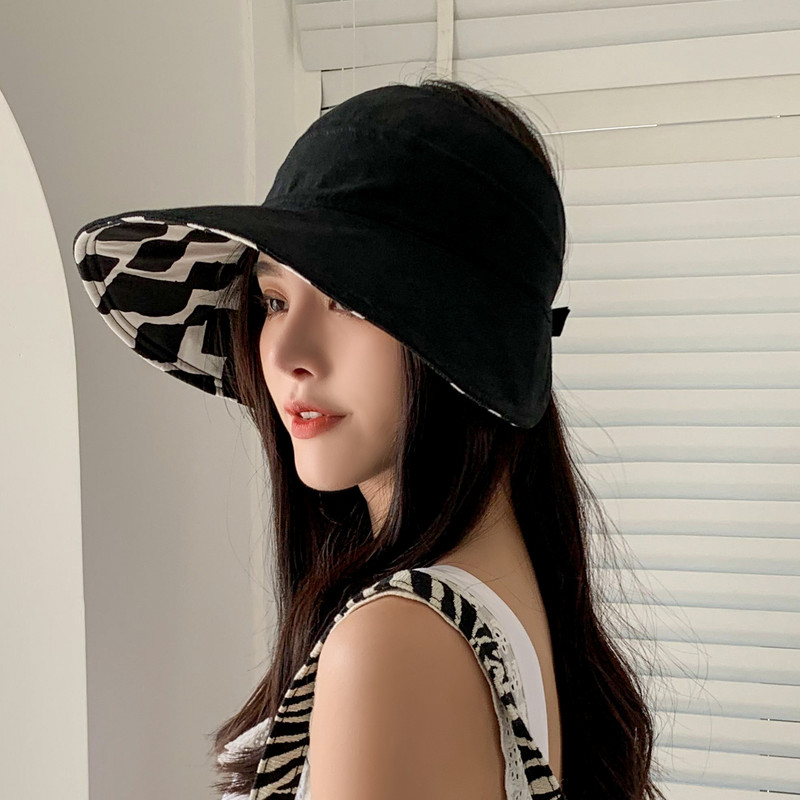 Kétoldalas napvédő sapka nagy karimájú nyári napellenző széles karimájú kalap strandkalap állítható UV védelemmel ellátott női sapka csomagolható