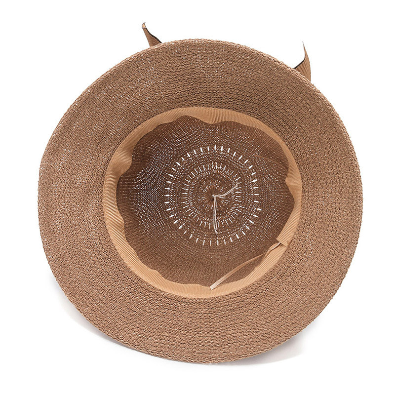 Salmu saules cepure priekšgala dāmas tīras krāsas vasaras pludmales brīvdienu rozetes ēnojums sievietei saules aizsardzība ar lieliem kupoliem pavasara ikdienas cepure