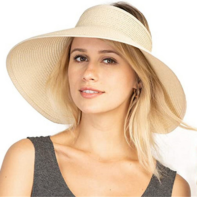 WEOOAR sklopivi ženski ljetni šeširi Slamnati šešir Štitnik za sunce Ženska kapa sa širokim obodom Muški panama šešir za plažu 2021. Bucket Chapeau MZ155