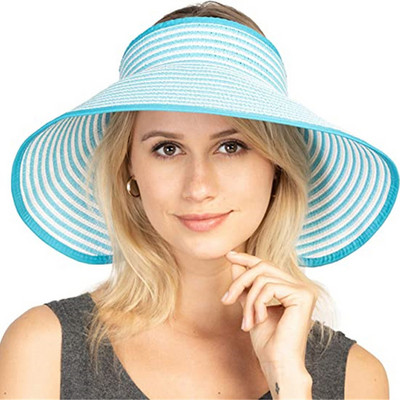 WEOOAR sklopivi ženski ljetni šeširi Slamnati šešir Štitnik za sunce Ženska kapa sa širokim obodom Muški panama šešir za plažu 2021. Bucket Chapeau MZ155