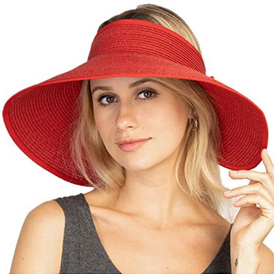 WEOOAR sklopivi ženski ljetni šeširi Slamnati šešir Štitnik za sunce Ženska kapa sa širokim obodom Muški panama šešir za plažu 2021. Bucket Chapeau MZ155