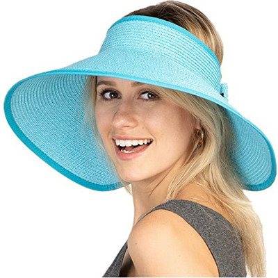 WEOOAR sklopivi ženski ljetni šeširi Slamnati šešir Štitnik za sunce Ženska kapa sa širokim obodom Muški panama šešir za plažu 2021. Bucket Chapeau MZ155