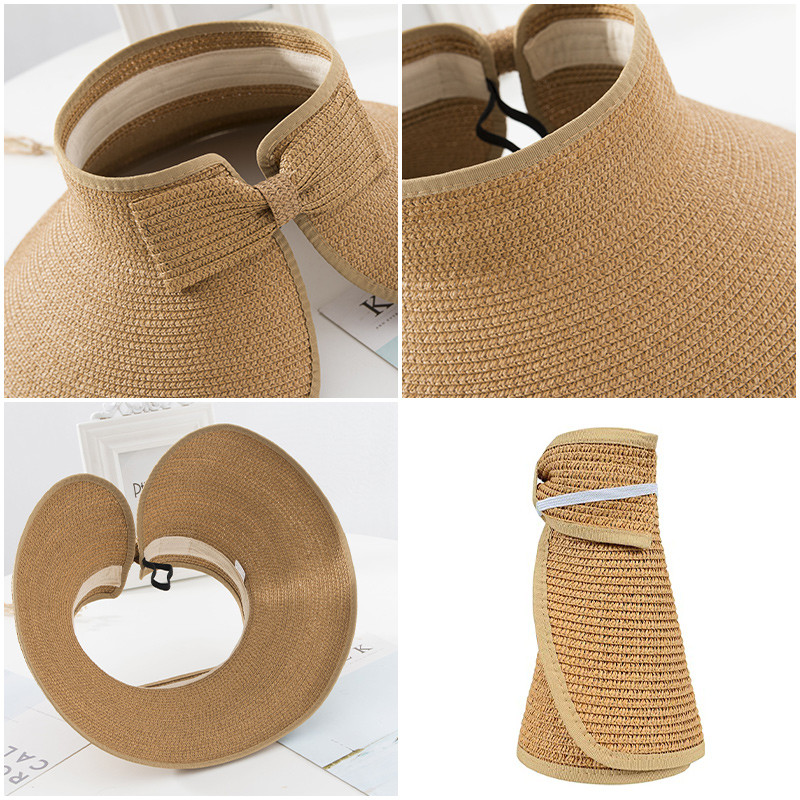 WEOOAR sklopivi ženski ljetni šeširi Slamnati šešir Štitnik za sunce Ženska kapa sa širokim obodom Muški panama šešir za plažu 2021. Bucket Chapeau MZ155