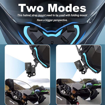 Ιμάντες κράνους Mount Chin Stand Holder Μοτοσικλέτα για GoPro Hero 9 8 7 6 5 4 3 Yi Action Sports Camera Αξεσουάρ θήκης για όλο το πρόσωπο