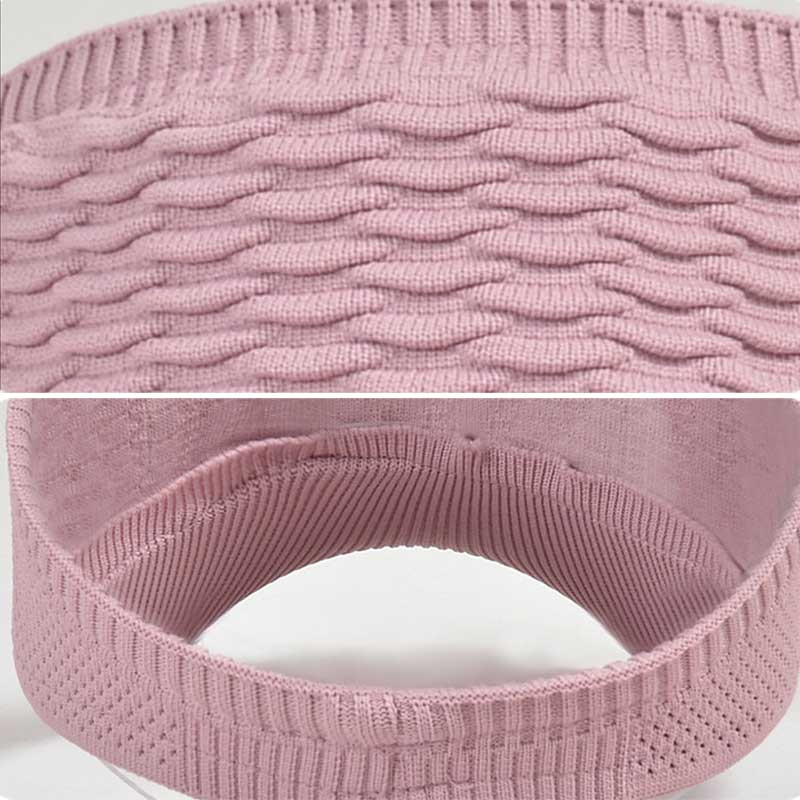 Folds Design Femei Pălărie de top goală Summer Solids Căciuli de protecție solară cu boruri mari, în aer liber, țesătură elastică, Pălării de soare pentru sport de plajă pentru femei