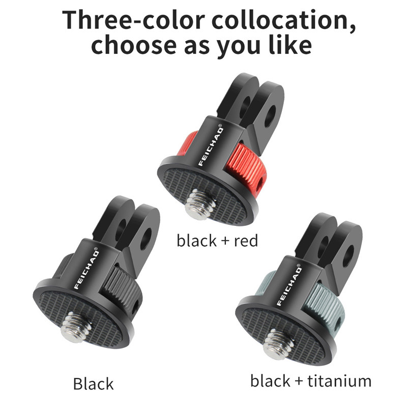 Aluminijski adapter za tronožac s vijkom od 1/4 inča, 360 rotirajući nosač za Gopro 11 10 9 Insta360 One X2 X3 Action 3 Dodaci za fotoaparate