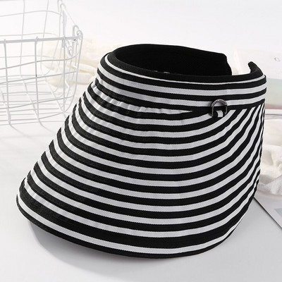 Vasarinės šiaudinės skrybėlės moterims Paplūdimio atostogų kepuraitės Karštos moteriškos tuščios viršutinės skrybėlaitės, sulankstomos didelėmis galvomis, plataus krašto skrybėlė nuo saulės