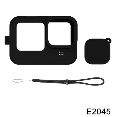 Silikonska torbica za GoPro Hero 11 10 9 Crno kaljeno staklo Zaštita zaslona Zaštitna folija Poklopac za objektiv za GoPro9 Dodaci