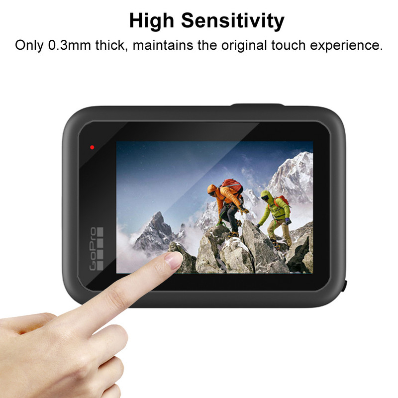 Silikonska torbica za GoPro Hero 11 10 9 Crno kaljeno staklo Zaštita zaslona Zaštitna folija Poklopac za objektiv za GoPro9 Dodaci