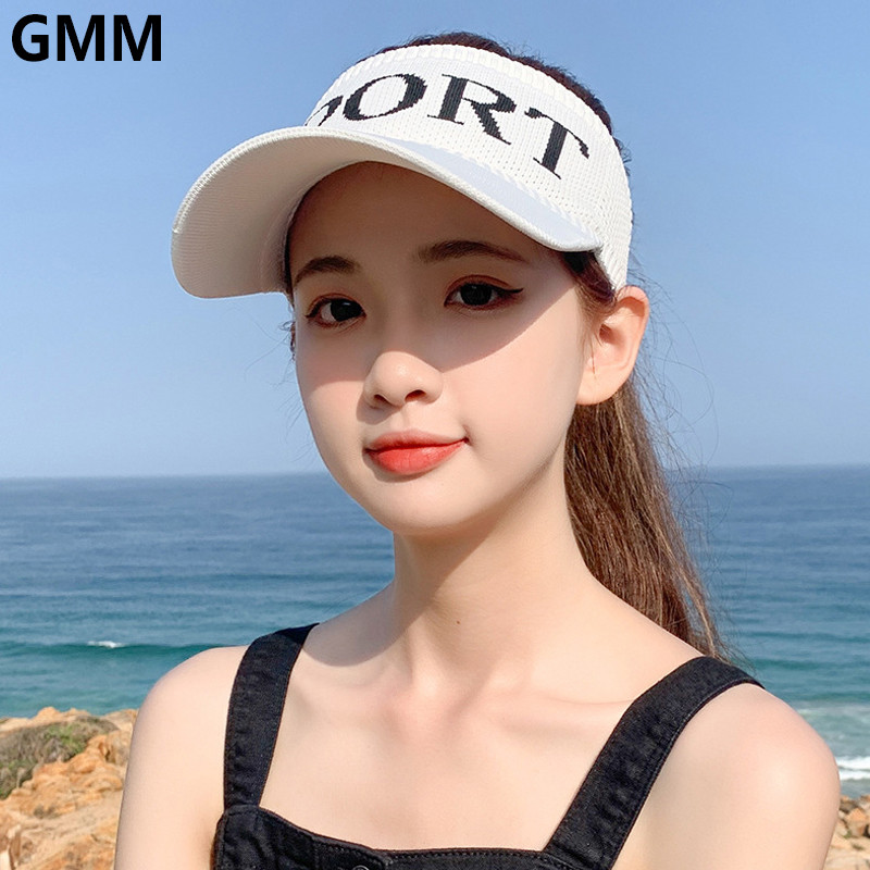 Ljeto Ženske izdubljene prozračne prazne kape za sunčanje Sportovi na otvorenom Golf Plaža Štitnik za sunce Pletena elastična bejzbol kapa s repom