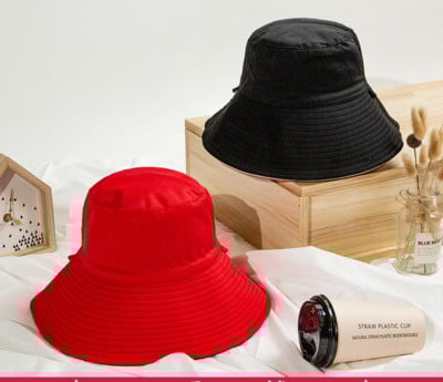 Proljeće ljeto Ženski šešir s dvije strane Pananma kapa sa širokim obodom Šeširi za sunčanje na otvorenom Prijenosne sklopive kape za plažu