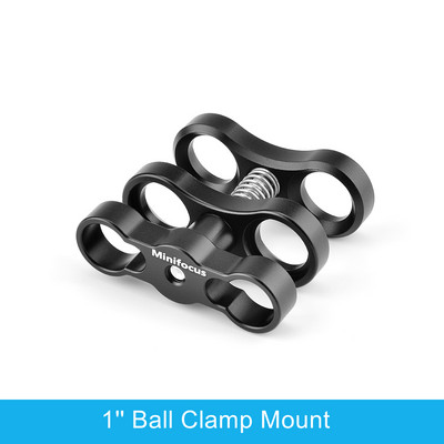 1"-es golyósfejre szerelhető meleg hideg cipőtalp adapter csatlakozó víz alatti búvárkamerához, vízálló házhoz, videó/flash/villanófény