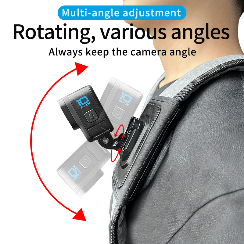 Goprohoz 11 10 9 8 Kiegészítők Hátizsák Clip bilincstartó tartó Go Pro Hero 11 7-hez Yi akciókamerához Dji Action 2 Insta360 ONE X2