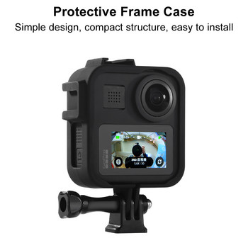 Θήκη πλαισίου για GoPro MAX 360 Screen Protector Tempered Glass Προστατευτικό κάλυμμα περιβλήματος φακού για αξεσουάρ Go Pro Max