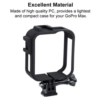 Θήκη πλαισίου για GoPro MAX 360 Screen Protector Tempered Glass Προστατευτικό κάλυμμα περιβλήματος φακού για αξεσουάρ Go Pro Max