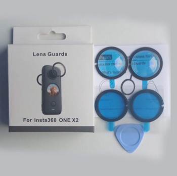2 ΤΕΜ Insta360 ONE X2/X3 Lens Cap Durable Lens Guards Protector for Insta360 ONE X 2/3 Camera Accessories UV Filter Lens Protect
