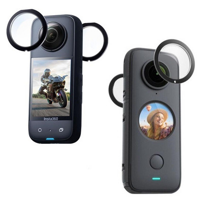 2 PCS Insta360 ONE X2/X3 objektīva vāciņš Izturīgs objektīva aizsargu aizsargs priekš Insta360 ONE X 2/3 kameras piederumi UV filtra objektīva aizsargs