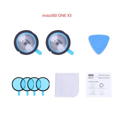 2 KOM Insta360 ONE X2/X3 Poklopac za leće Izdržljivi štitnici za leće Zaštitnik za Insta360 ONE X 2/3 Dodaci za fotoaparat UV filtar Zaštita za leće