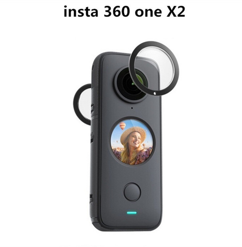 2 KOM Insta360 ONE X2/X3 Poklopac za leće Izdržljivi štitnici za leće Zaštitnik za Insta360 ONE X 2/3 Dodaci za fotoaparat UV filtar Zaštita za leće