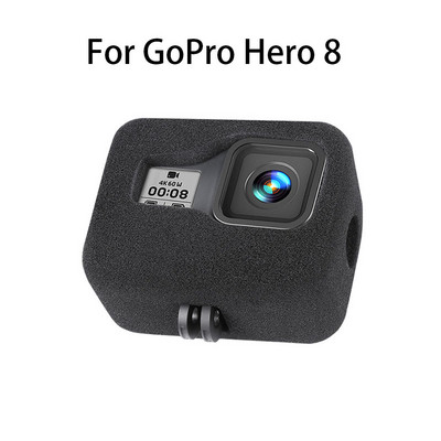 Κάλυμμα θήκης από αφρό σφουγγάρι με μείωση θορύβου παρμπρίζ για GoPro 11 10 9 8 7 5 4 Session DJI Osmo Action 3 Sports Camera Cycling