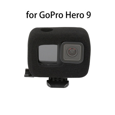 Κάλυμμα θήκης από αφρό σφουγγάρι με μείωση θορύβου παρμπρίζ για GoPro 11 10 9 8 7 5 4 Session DJI Osmo Action 3 Sports Camera Cycling