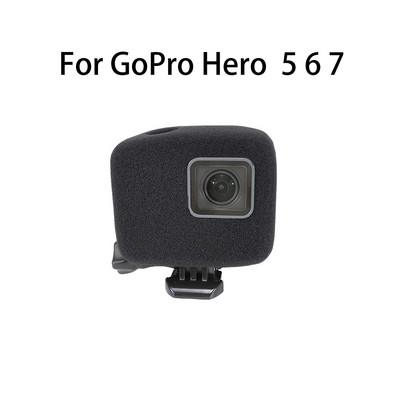 Κάλυμμα θήκης από αφρό σφουγγάρι με μείωση θορύβου παρμπρίζ για GoPro 11 10 9 8 7 5 4 Session DJI Osmo Action 3 Sports Camera Cycling