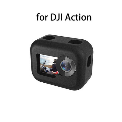 Κάλυμμα θήκης από αφρό σφουγγάρι με μείωση θορύβου παρμπρίζ για GoPro 11 10 9 8 7 5 4 Session DJI Osmo Action 3 Sports Camera Cycling