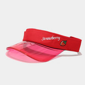 2021 új nyári napvédő sapka női gyümölcs színű átlátszó üres felső műanyag PVC napernyő sapka Napellenző sapkák kerékpár napvédő sapka