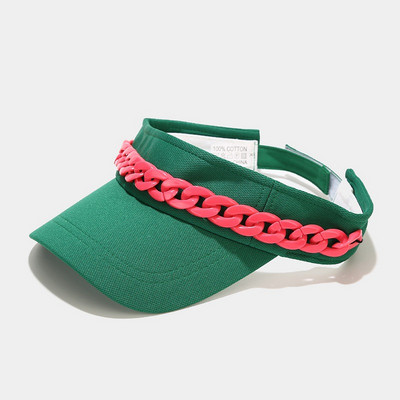 2021 új nyári napvédő sapka női gyümölcs színű átlátszó üres felső műanyag PVC napernyő sapka Napellenző sapkák kerékpár napvédő sapka