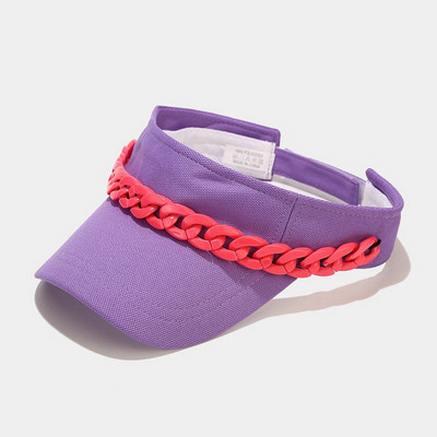 2021 új nyári napvédő sapka női gyümölcs színű átlátszó üres felső műanyag PVC napernyő sapka Napellenző sapkák kerékpár napvédő sapka