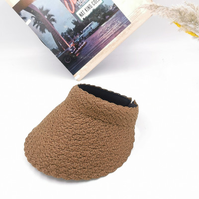 Veleprodaja ljetnih ženskih slamnatih suncobrana za ležerne izlete, moda, slobodno vrijeme, odmor na plaži, kapa sa šiltom, šeširi za sunce s upletenom pletenicom