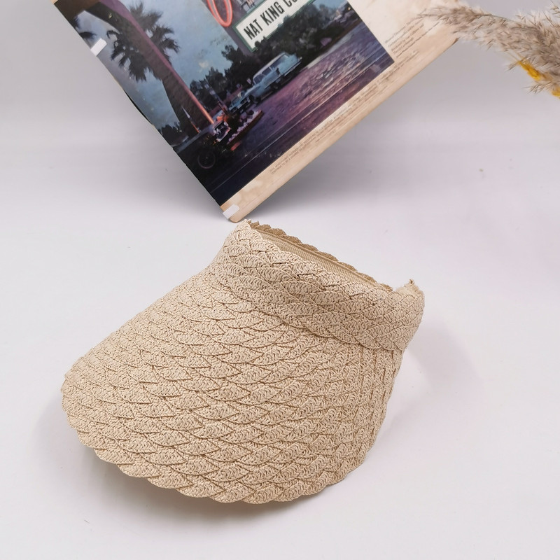 Veleprodaja ljetnih ženskih slamnatih suncobrana za ležerne izlete, moda, slobodno vrijeme, odmor na plaži, kapa sa šiltom, šeširi za sunce s upletenom pletenicom