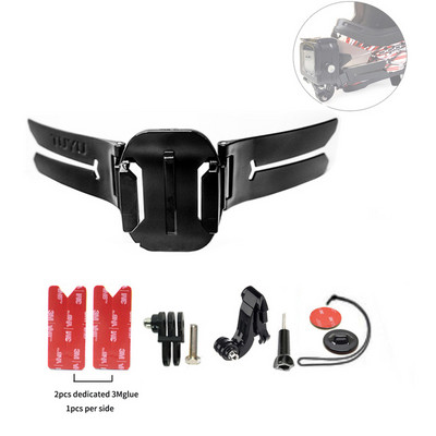 TUYU motociklo šalmo priekinio smakro dirželio sulankstomas laikiklis, skirtas GoPro Hero 11 10 9 8 Insta360 DJI EKEN H9 Priedas iPhone 14