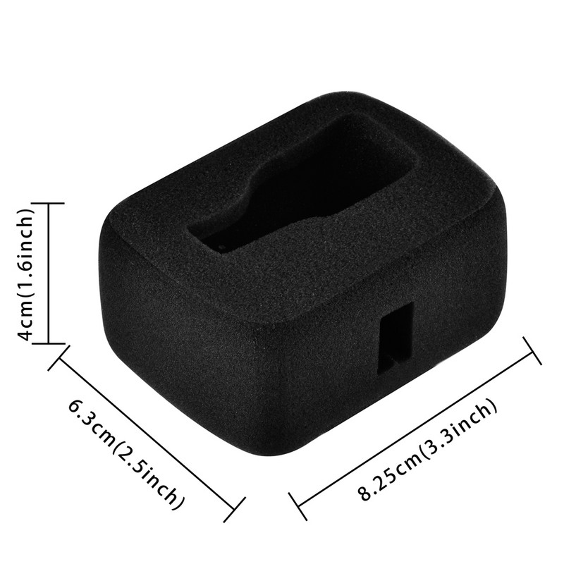 Windslayer za GoPro Hero 8 Crno vjetrobransko staklo Pjenasti poklopac za smanjenje buke vjetra Torbica otporna na vjetar za Go Pro 8 Dodaci za kameru