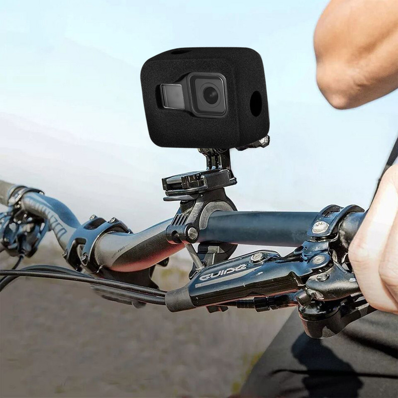 Windslayer za GoPro Hero 8 Crno vjetrobransko staklo Pjenasti poklopac za smanjenje buke vjetra Torbica otporna na vjetar za Go Pro 8 Dodaci za kameru