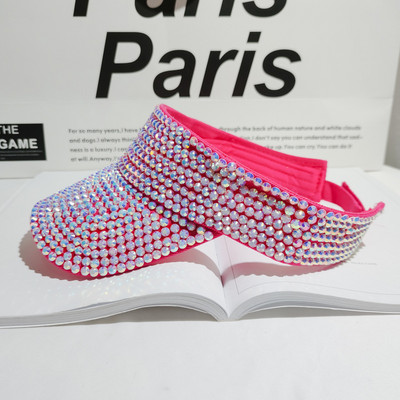 Sieviešu saules cepures Rhinestone Luxury desigenr Tukšs Top dāmu Hip Hop caps gorras Beach Vasaras cepures sievietēm chapeu feminino