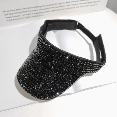 Sieviešu saules cepures Rhinestone Luxury desigenr Tukšs Top dāmu Hip Hop caps gorras Beach Vasaras cepures sievietēm chapeu feminino