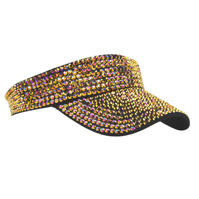 Sieviešu saules cepures Rhinestone Luxury desigenr Tukšs Top dāmu Hip Hop caps gorras Beach Vasaras cepures sievietēm chapeu feminino