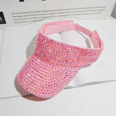 Sieviešu saules cepures Rhinestone Luxury desigenr Tukšs Top dāmu Hip Hop caps gorras Beach Vasaras cepures sievietēm chapeu feminino