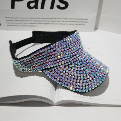 Sieviešu saules cepures Rhinestone Luxury desigenr Tukšs Top dāmu Hip Hop caps gorras Beach Vasaras cepures sievietēm chapeu feminino