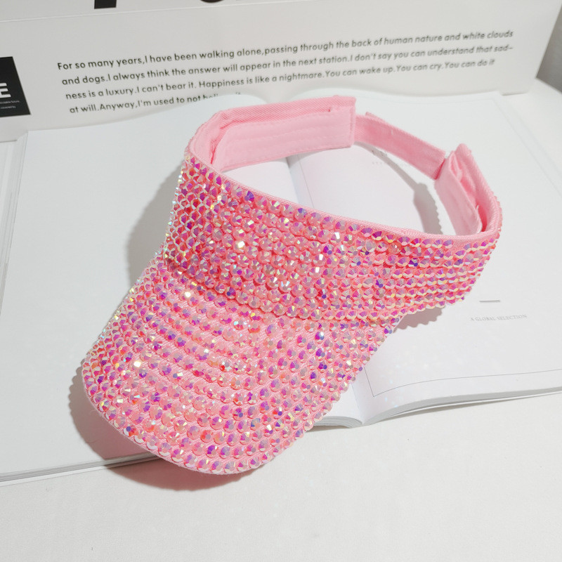 Sieviešu saules cepures Rhinestone Luxury desigenr Tukšs Top dāmu Hip Hop caps gorras Beach Vasaras cepures sievietēm chapeu feminino