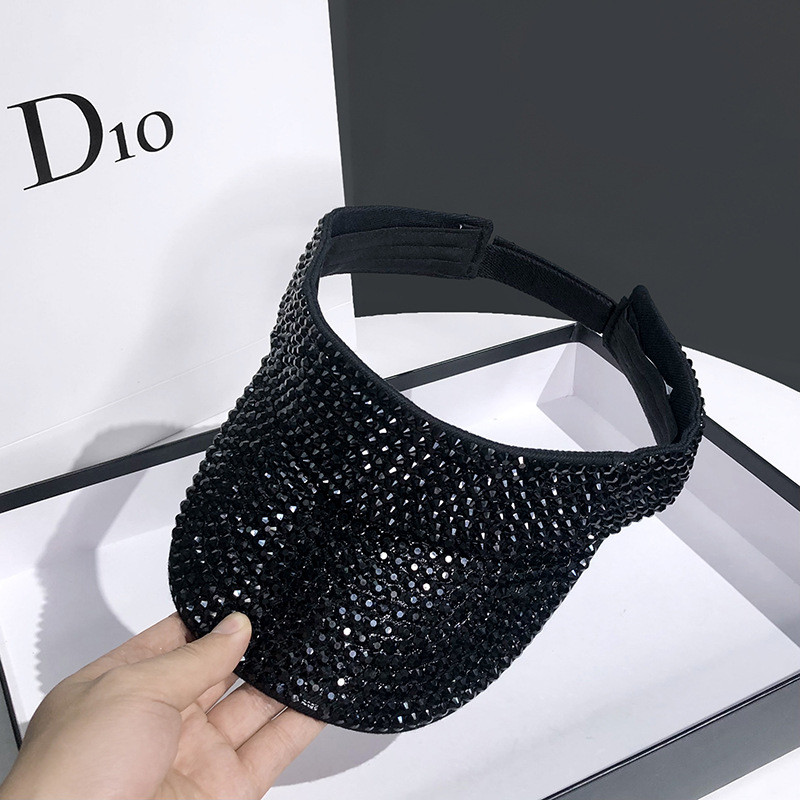 Sieviešu saules cepures Rhinestone Luxury desigenr Tukšs Top dāmu Hip Hop caps gorras Beach Vasaras cepures sievietēm chapeu feminino