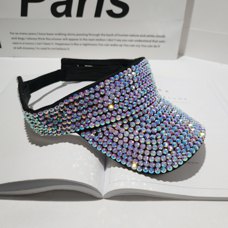 Sieviešu saules cepures Rhinestone Luxury desigenr Tukšs Top dāmu Hip Hop caps gorras Beach Vasaras cepures sievietēm chapeu feminino