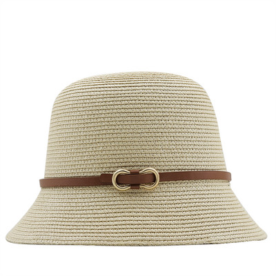 Novi djevojački slamnati ribarski šešir sa širokim obodom Floppy ljetni šeširi za žene za plažu Panama slamnati šešir Šešir s kupolom Ženski šešir u sjenilu
