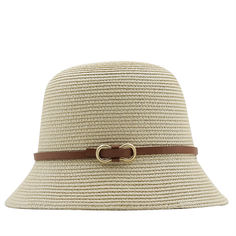 Novi djevojački slamnati ribarski šešir sa širokim obodom Floppy ljetni šeširi za žene za plažu Panama slamnati šešir Šešir s kupolom Ženski šešir u sjenilu