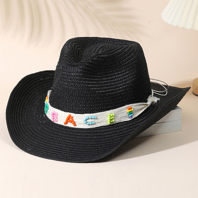 Divat Shell Cowboy Cowgirl Kalap Női Férfi Szalmakalap Széles Karimájú Strandkalap Nyári Nyaralás Panama Napsapka Nagyker