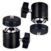 1/4 Hot Shoe Nosač za tronožac Akcijska kamera Adapter za kuglastu glavu Kuglasta brava za zaključavanje glave LED svjetla Držač za bljeskalicu DSLR DV kamere