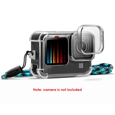 Air Armour zuhanásgátló tok GoPro Hero 11 10 9 fekete átlátszó TPU ütésálló burkolat puha szabványos ház gumi szilikon héj