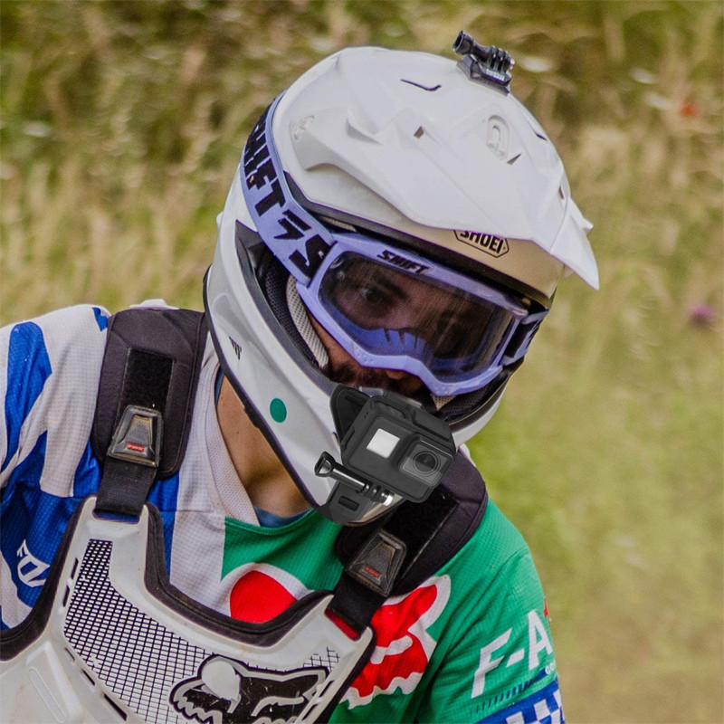 Motociklistička kaciga Držač za remen za bradu s kopčom za telefon Kompatibilan za GoPro Hero 5/6/7 Akcijska sportska kamera Držač za cijelo lice