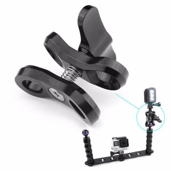 Аксесоар за камера Светлини за гмуркане Топка Butterfly Clip Arm Clamp Mount Алуминий за Gopro Hero 3+/4/5 Xiaoyi Gitup SJ6000 камера